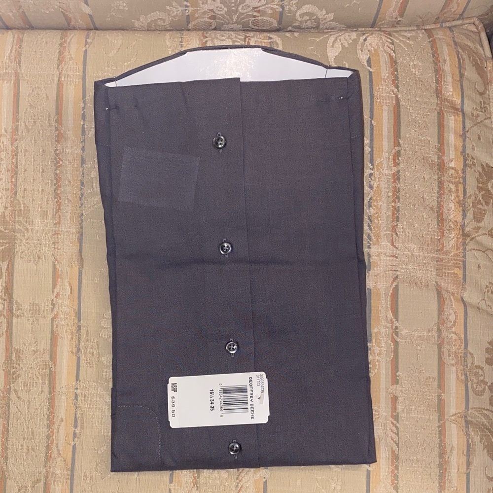 Geoffrey Beene Charcoal Dress Shirt - Picture 3 of 3